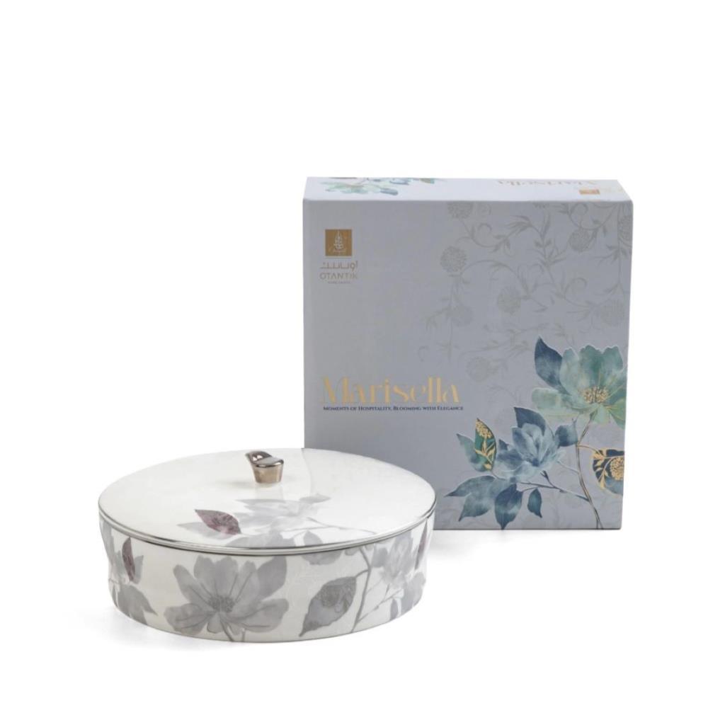 Large Date Bowl Form Marisella- Grey + Silver