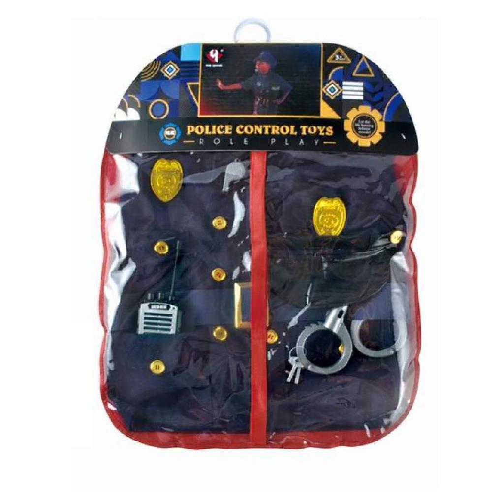 طقم زي شرطي للأطفال مع إكسسوارات
