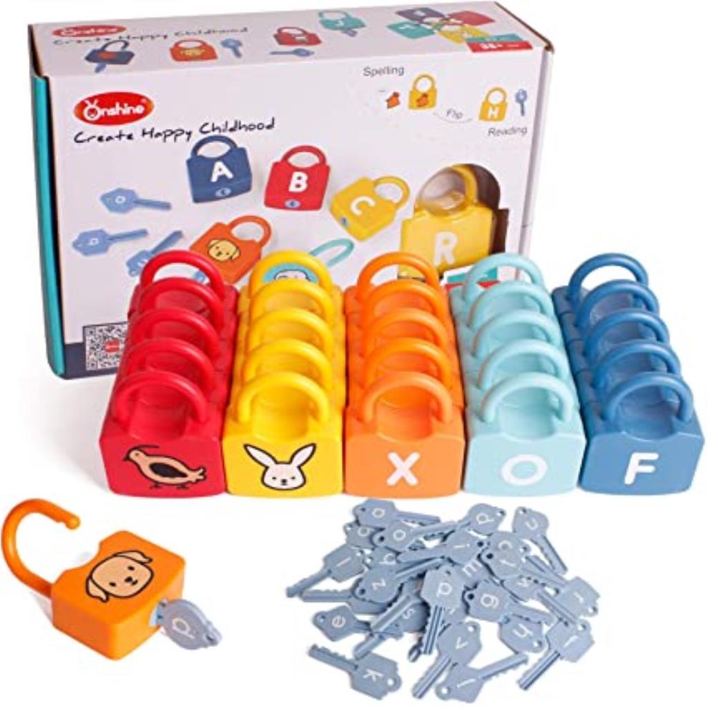 Alphabet Learning Lock & Key Matching Set