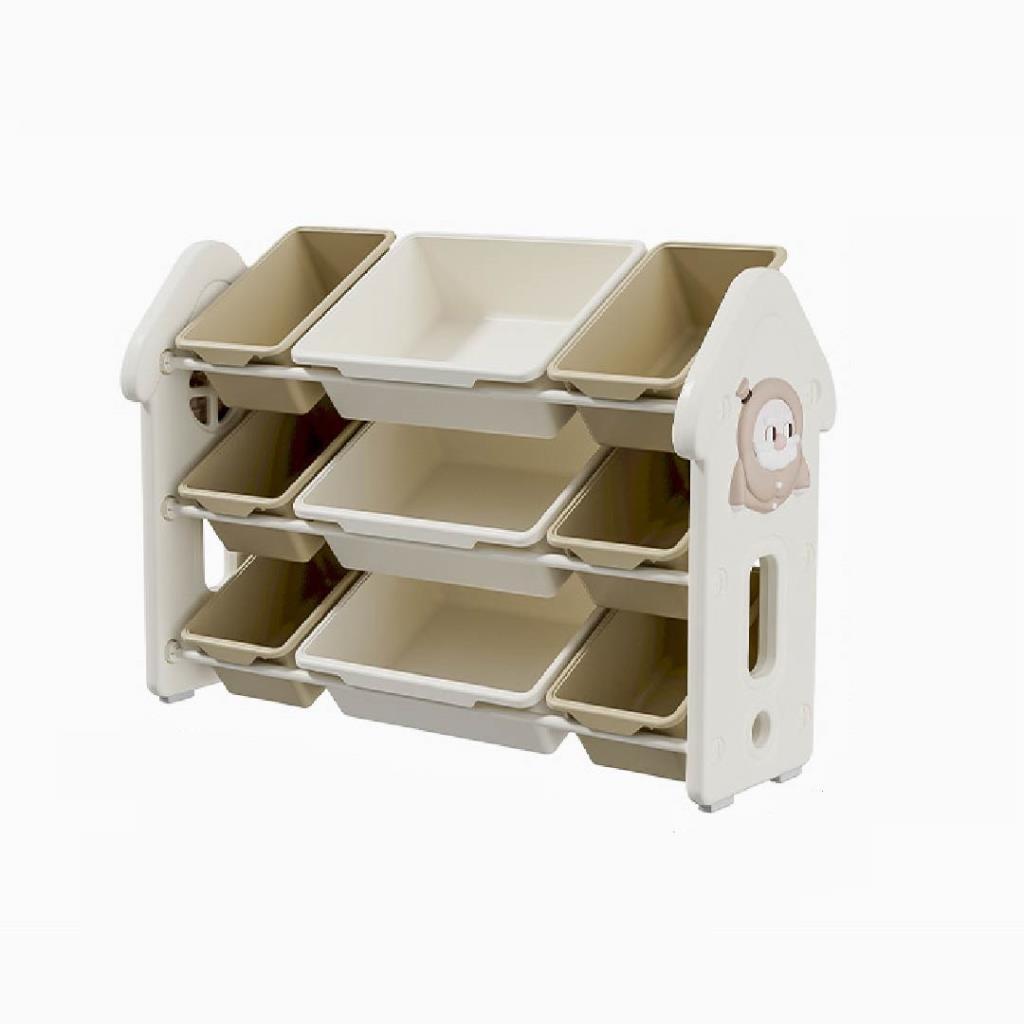 منظم ألعاب متعدد الطبقات للأطفال – لون بيج