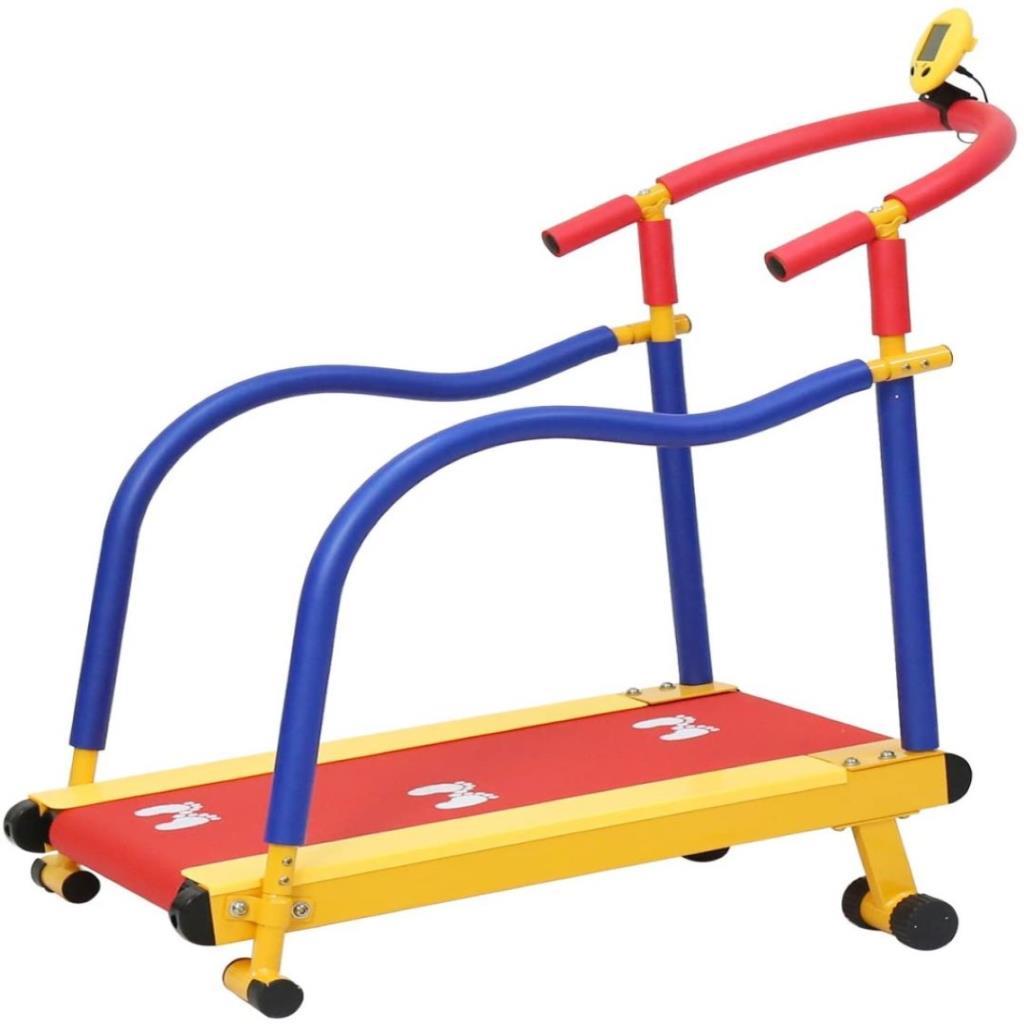Kids Fitness Treadmill with Safety Handle & Display