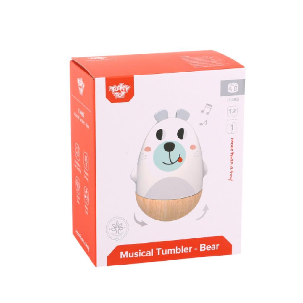 Tooky Toy's Wooden Bear Musical Tumbler