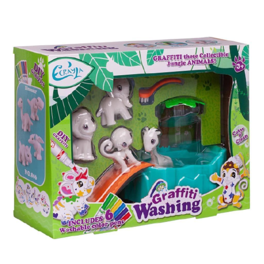 Graffiti Washing Animals - Graffiti Washing – Jungle Animals DIY Set