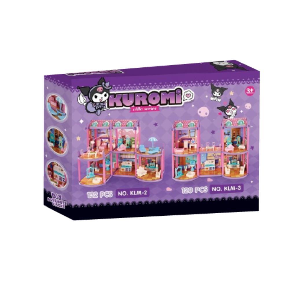 Kuromi DIY Dream House Playset – 132 PCS