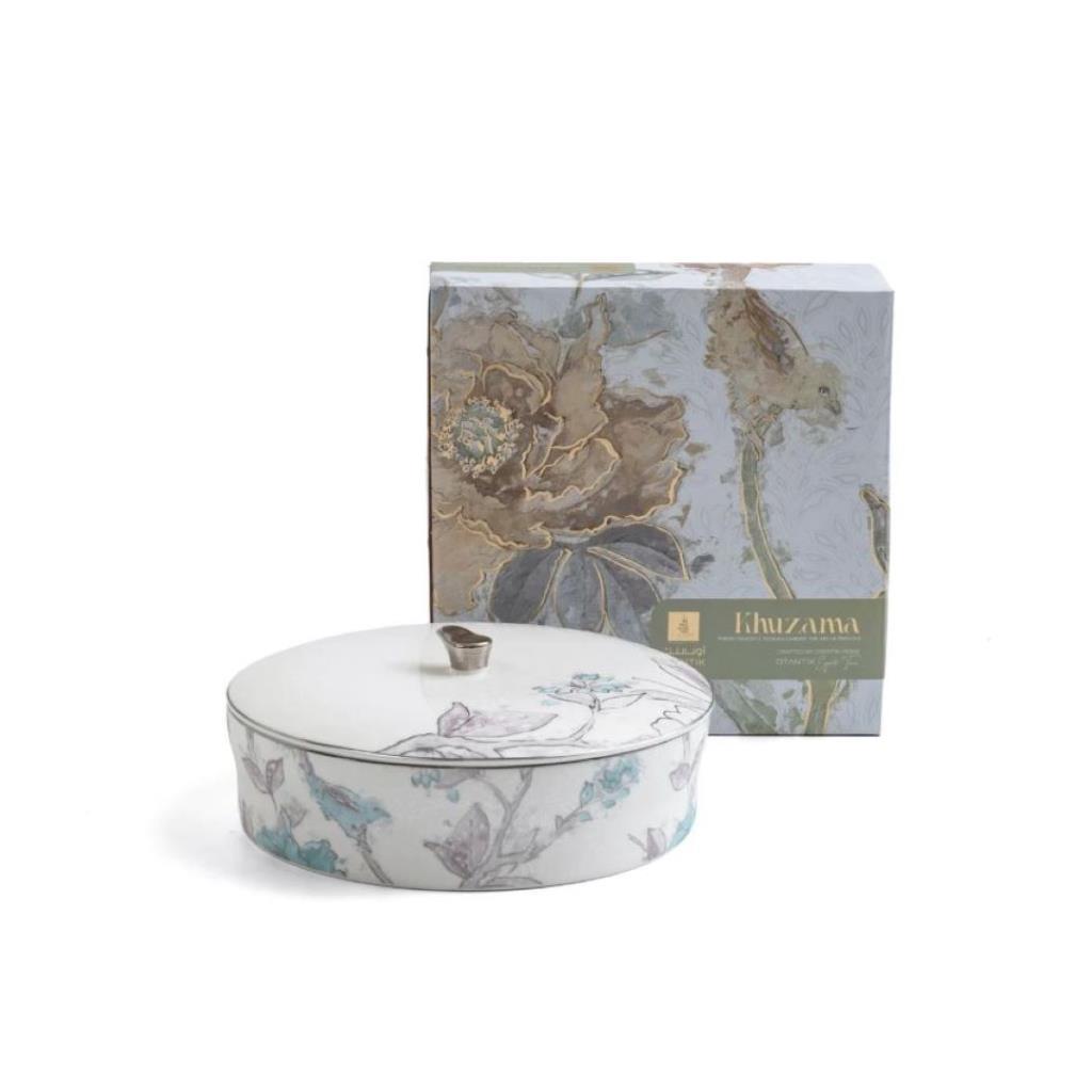 تمرية حجم كبير من خزامة - أزرق وفضي