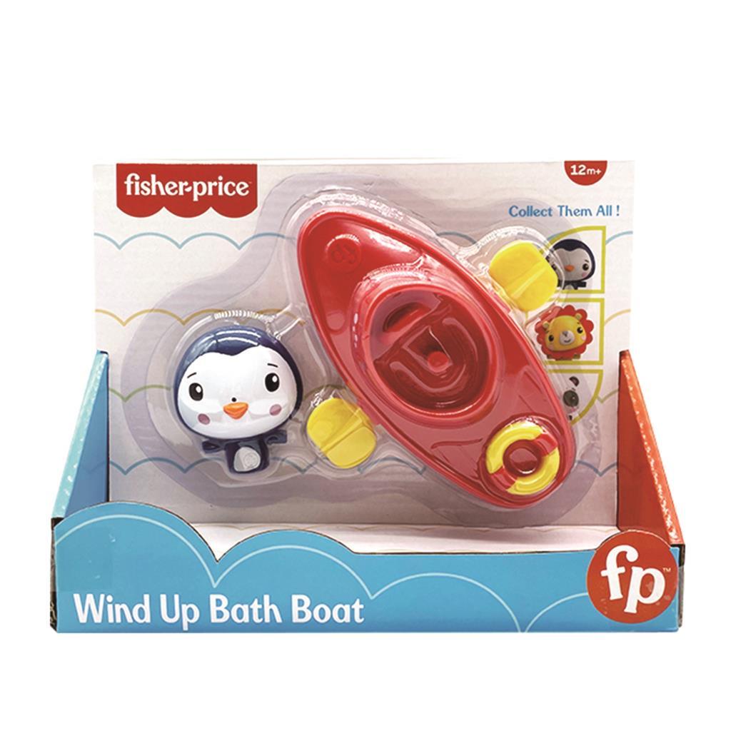 Wind up boat with figure animal-Penguin