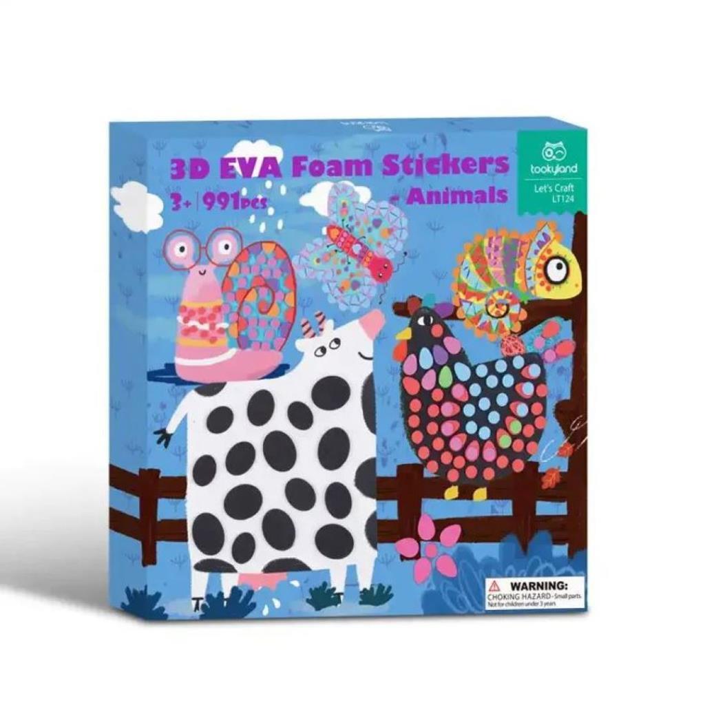 3D EVA Foam Stickers – Animals