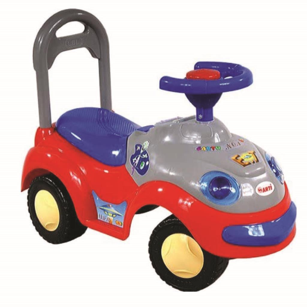 Kids Ride-On Push Car with Handle & Steering Wheel