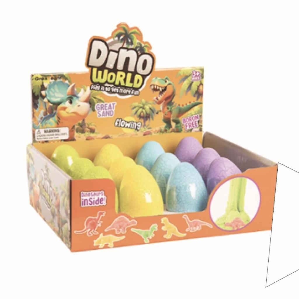 بيضة مفاجآت ديناصور مع سلايم – Dino World
