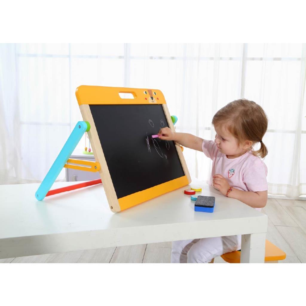 Kids Wooden Double-Sided Drawing & Writing Board