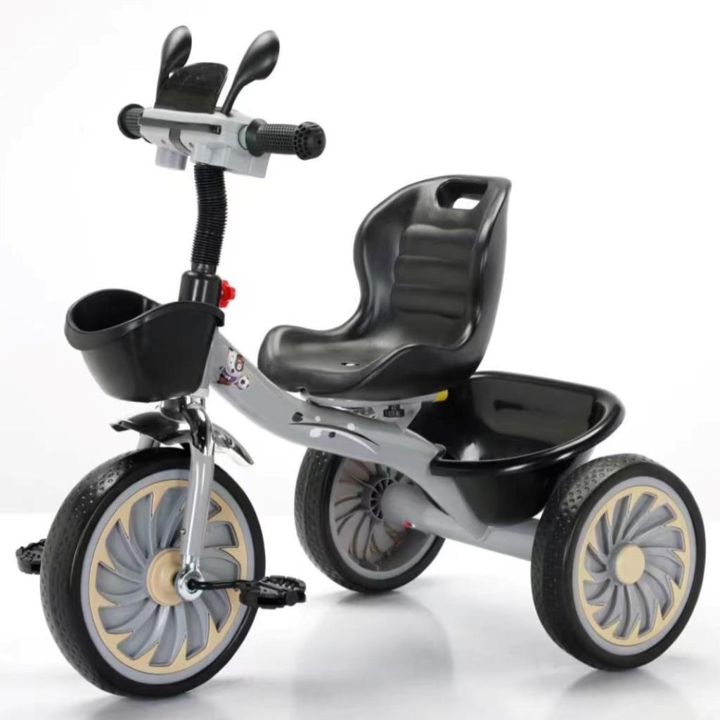 Deluxe Kids Tricycle – Black & Grey