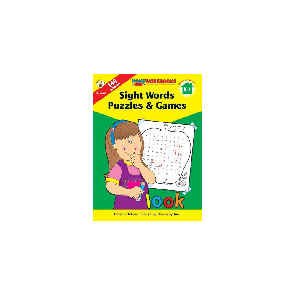 book Sight Words Puzzles & Games