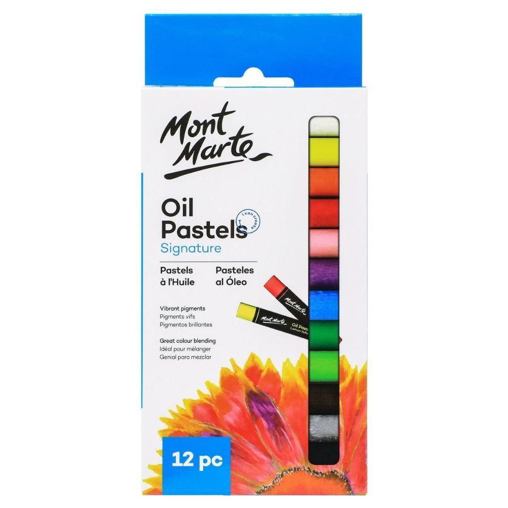 Mont Marte Oil Pastels 12pc