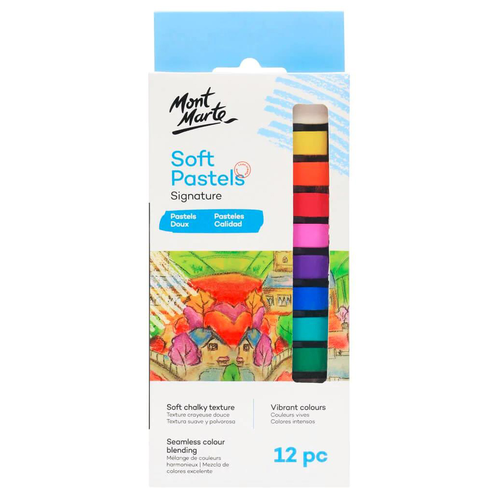 Mont Marte Soft Pastels - Colour 12pc