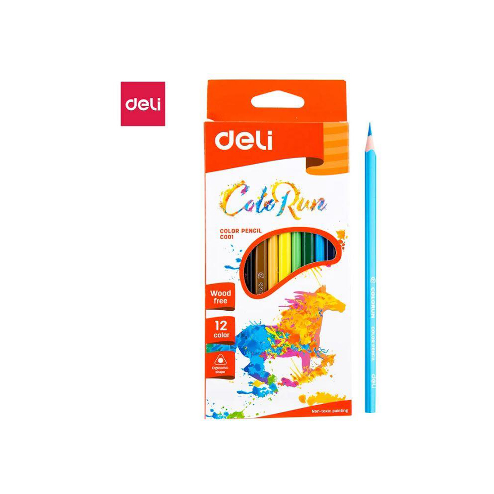 Deli Colored Pencil 12 Colours