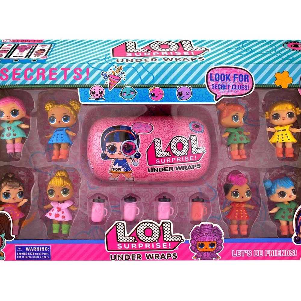 LOL Surprise Under Wrap With 8 Multi Colour Dolls