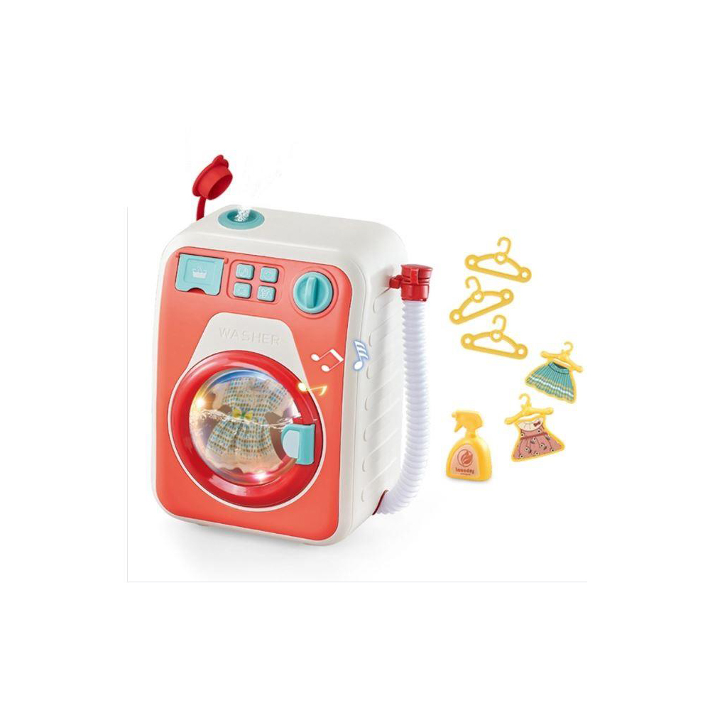 Kids Laundry Play Set with Washing Machine & Iron Station