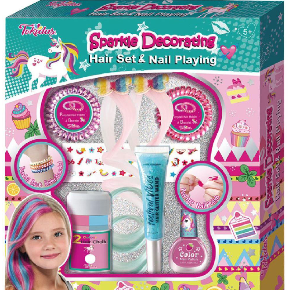 Tokidas “Sparkle Decorating” Hair & Nail Set