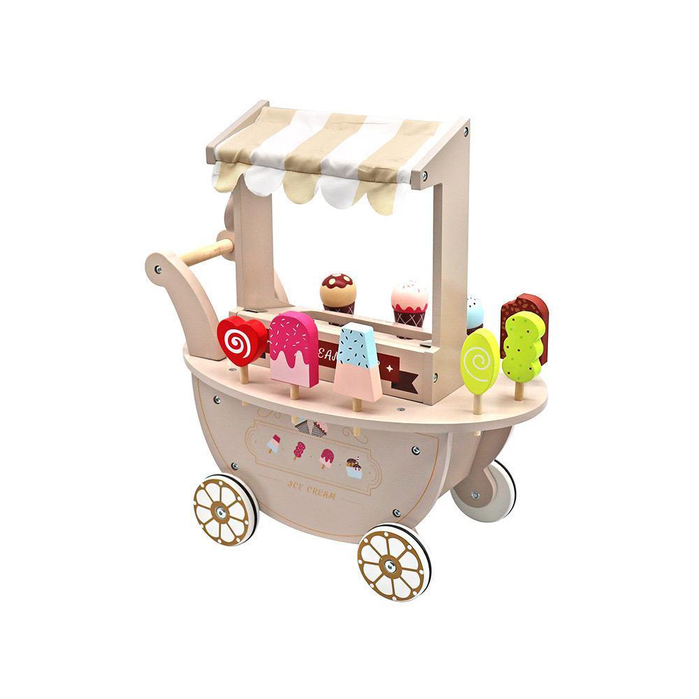 Wooden Ice Cream Cart