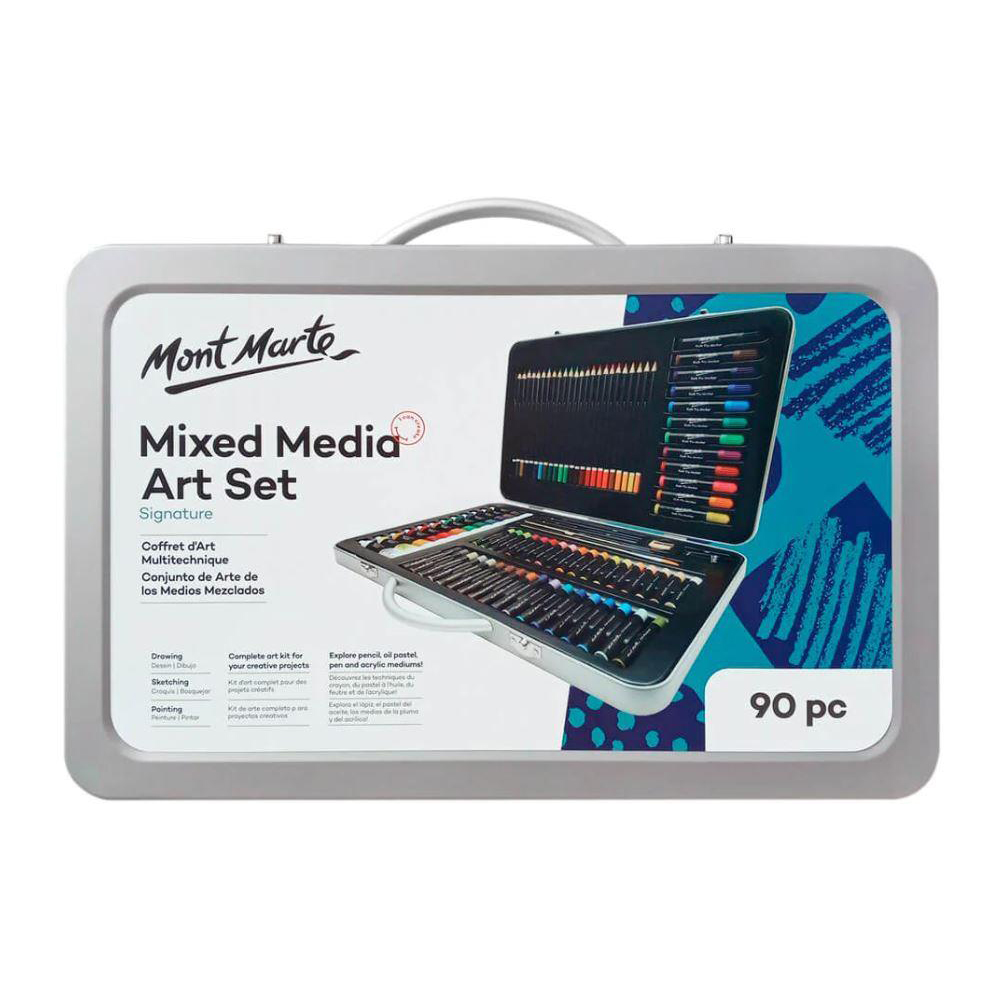 Mont Marte Signature Metal Art Suitcase ( 90 Pieces )